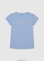 tricou cu imprimeu în dungi fată Pepe Jeans ocean 6Z0R461467 - imagine 4