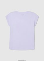tricou cu imprimeu inimă fată Pepe Jeans alb 6Z0R461426 - imagine 2