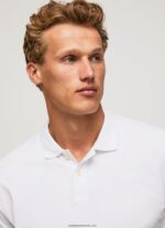 tricou cu logo bărbați Pepe Jeans alb 6Z0R461085 - imagine 3