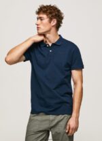 tricou cu logo bărbați Pepe Jeans marina 6Z0R461078 - imagine 3