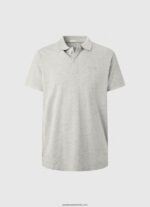 tricou cu logo bărbați Pepe Jeans marnă cenușie 6Z0R461084 - imagine 5