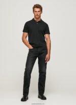 tricou cu logo bărbați Pepe Jeans negru 6Z0R461086 - imagine 2