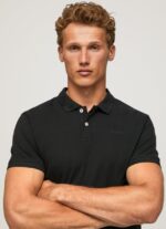 tricou cu logo bărbați Pepe Jeans negru 6Z0R461086 - imagine 3