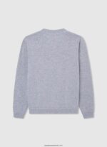 tricou cu logo brodat din bumbac băiat Pepe Jeans marnă cenușie 6Z0R461588 - imagine 2