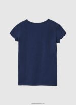 tricou cu logo cu sclipici fată Pepe Jeans dulwich 6Z0R461428 - imagine 2