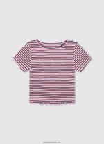 tricou cu logo cu sclipici fată Pepe Jeans strălucire 6Z0R461468 - imagine 4