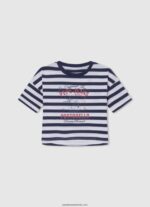 tricou cu logo cu sclipici fată Pepe Jeans studio roșu 6Z0R461469 - imagine 4