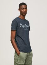 tricou cu logo imprimat essentialenim n bărbați Pepe Jeans indigo 6Z0R461015 - imagine 3