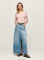 tricou cu mânecă lungă în dungi femei Pepe Jeans studio roșu 6Z0R46395 - imagine 2