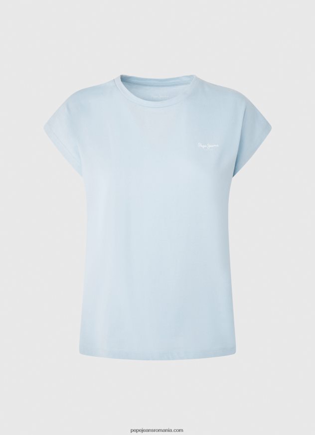 tricou de bază bloom cu logo femei Pepe Jeans dafin 6Z0R46448 - imagine 5