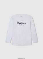 tricou de bază cu logo băiat Pepe Jeans marina 6Z0R461622 - imagine 5