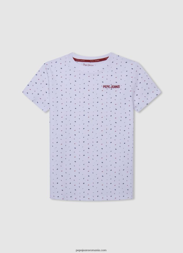tricou de bază cu logo băiat Pepe Jeans marnă cenușie 6Z0R461629 - imagine 4