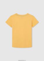tricou de bază cu logo băiat Pepe Jeans strălucire 6Z0R461636 - imagine 2