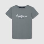 tricou de bază cu logo băiat Pepe Jeans turnare 6Z0R461610