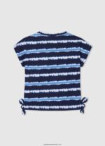 tricou din bumbac cu dungi decolorate fată Pepe Jeans dulwich 6Z0R461463 - imagine 2
