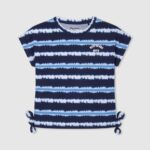 tricou din bumbac cu dungi decolorate fată Pepe Jeans dulwich 6Z0R461463