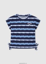 tricou din bumbac cu dungi decolorate fată Pepe Jeans dulwich 6Z0R461463