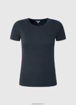 tricou din bumbac cu logo femei Pepe Jeans dulwich 6Z0R46417 - imagine 5