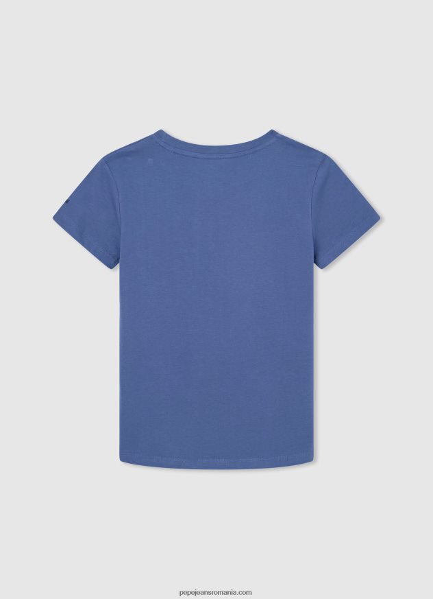 tricou din bumbac cu logo imprimat băiat Pepe Jeans ozzy 6Z0R461633 - imagine 2