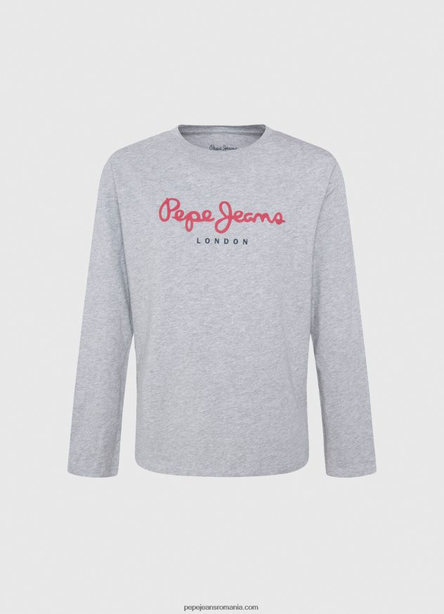 tricou din bumbac cu logo imprimat băiat Pepe Jeans ozzy 6Z0R461633 - imagine 4