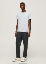 tricou din bumbac cu logo imprimat bărbați Pepe Jeans albastru înălbitor 6Z0R46947 - imagine 2