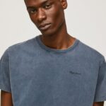 tricou din bumbac cu logo imprimat bărbați Pepe Jeans dulwich 6Z0R46948