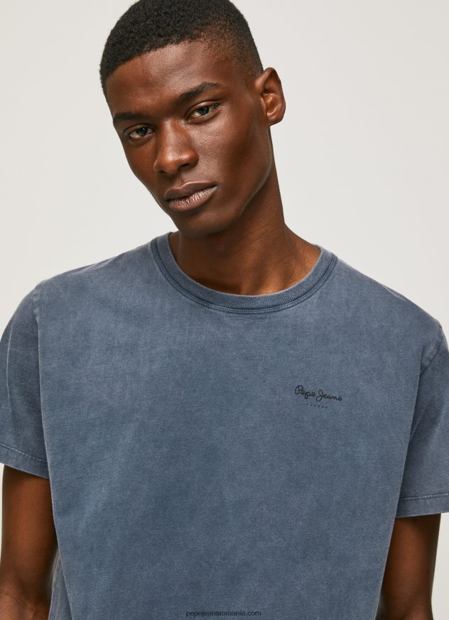 tricou din bumbac cu logo imprimat bărbați Pepe Jeans dulwich 6Z0R46948 - imagine 1