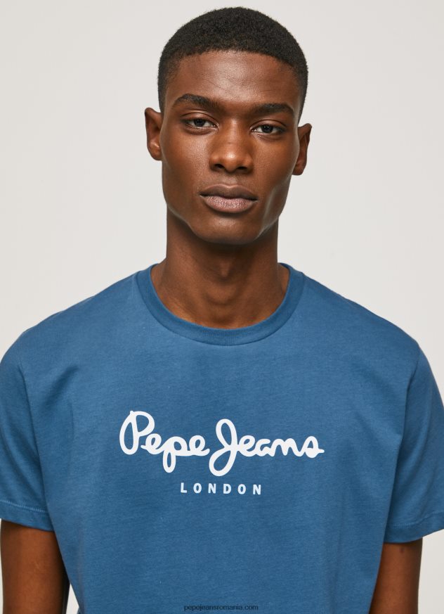 tricou din bumbac cu logo imprimat bărbați Pepe Jeans jarman 6Z0R46934 - imagine 3