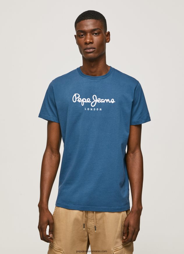 tricou din bumbac cu logo imprimat bărbați Pepe Jeans jarman 6Z0R46934 - imagine 1