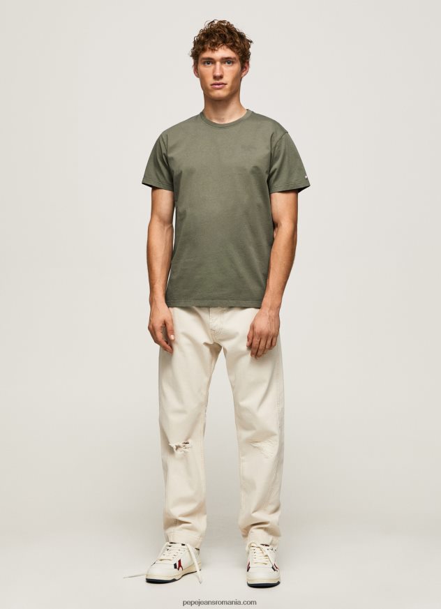 tricou din bumbac cu logo imprimat bărbați Pepe Jeans turnare 6Z0R46949 - imagine 2