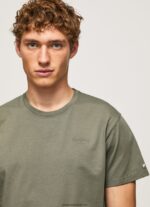 tricou din bumbac cu logo imprimat bărbați Pepe Jeans turnare 6Z0R46949 - imagine 3