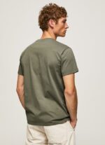 tricou din bumbac cu logo imprimat bărbați Pepe Jeans turnare 6Z0R46949 - imagine 4