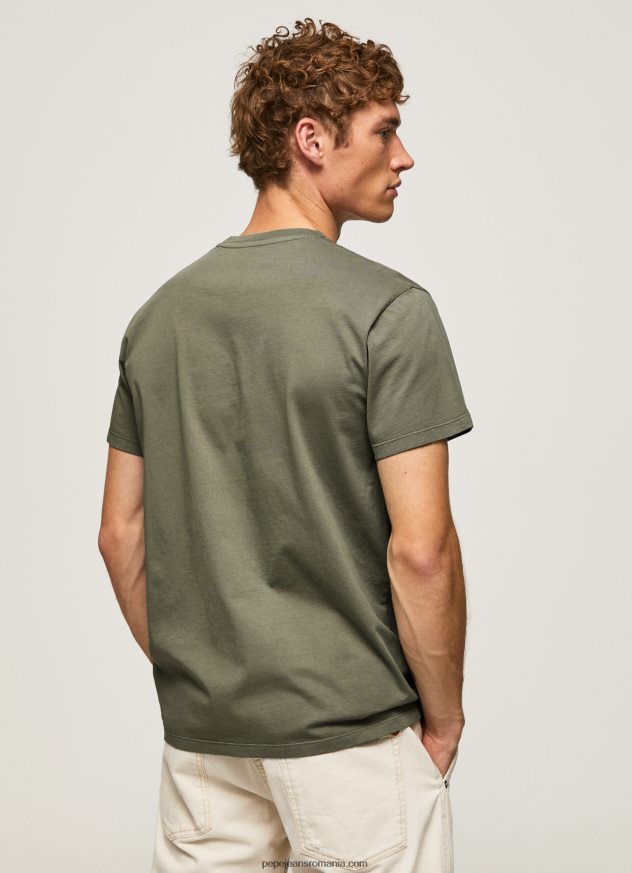 tricou din bumbac cu logo imprimat bărbați Pepe Jeans turnare 6Z0R46949 - imagine 4