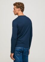 tricou din bumbac cu maneca lunga bărbați Pepe Jeans marina 6Z0R461009 - imagine 4