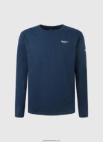 tricou din bumbac cu maneca lunga bărbați Pepe Jeans marina 6Z0R461009 - imagine 5