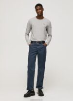 tricou din bumbac cu maneca lunga bărbați Pepe Jeans marnă cenușie 6Z0R461006 - imagine 2