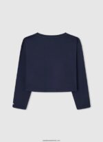 tricou din bumbac cu maneca lunga fată Pepe Jeans dulwich 6Z0R461437 - imagine 2