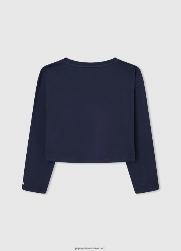tricou din bumbac cu maneca lunga fată Pepe Jeans dulwich 6Z0R461437 - imagine 2