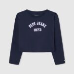 tricou din bumbac cu maneca lunga fată Pepe Jeans dulwich 6Z0R461437