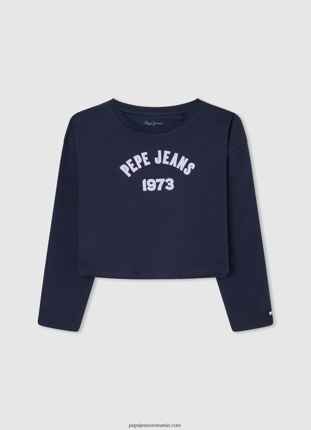 tricou din bumbac cu maneca lunga fată Pepe Jeans dulwich 6Z0R461437 - imagine 1