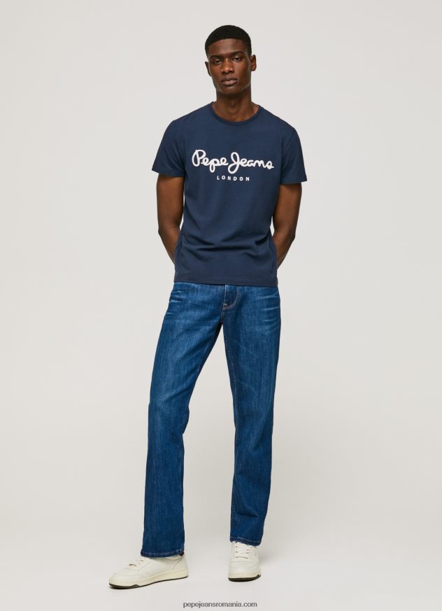 tricou din bumbac cu maneca scurta bărbați Pepe Jeans marina 6Z0R461005 - imagine 3
