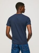tricou din bumbac cu maneca scurta bărbați Pepe Jeans marina 6Z0R461005 - imagine 5