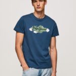 tricou din bumbac cu sigla perii bărbați Pepe Jeans jarman 6Z0R46983