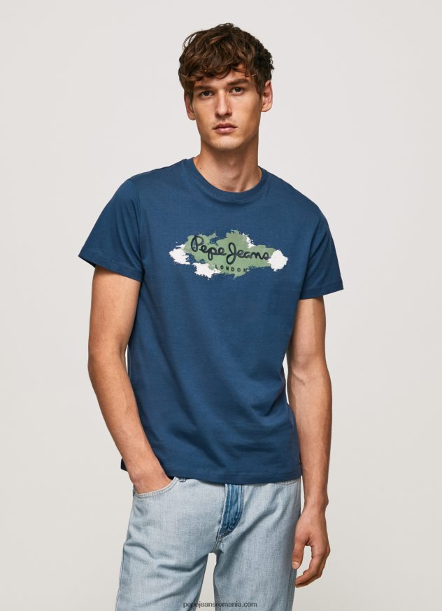 tricou din bumbac cu sigla perii bărbați Pepe Jeans jarman 6Z0R46983 - imagine 1
