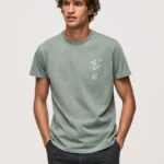 tricou din bumbac spalat si vopsit bărbați Pepe Jeans turnare 6Z0R46925