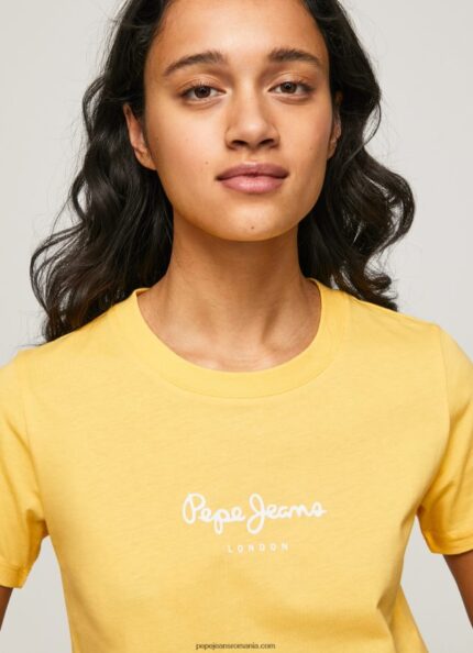 tricou imprimat femei Pepe Jeans strălucire 6Z0R46454