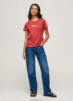 tricou imprimat femei Pepe Jeans studio roșu 6Z0R46456 - imagine 2