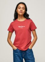 tricou imprimat femei Pepe Jeans studio roșu 6Z0R46456