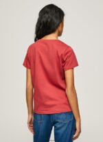 tricou imprimat femei Pepe Jeans studio roșu 6Z0R46456 - imagine 4
