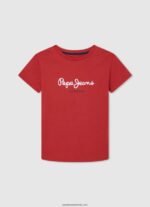 tricou imprimat peste tot băiat Pepe Jeans alb 6Z0R461627 - imagine 4